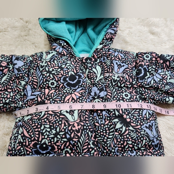 Columbia Snuggly Bunny Bunting Girls 18 - 24 Months Teal Purple Pink Mint Floral - Picture 7 of 14